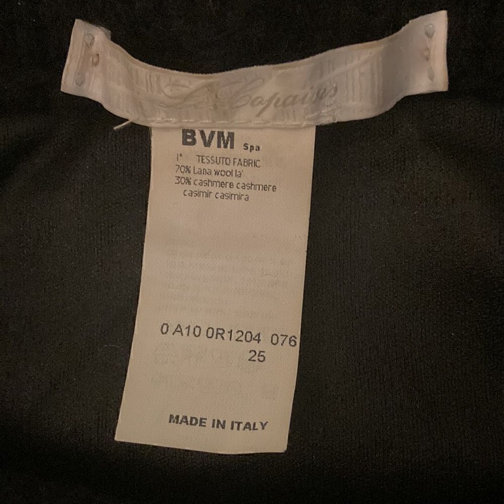 Les Copains Black Mini Dress with Cap sleeve and high Cowl Neck. Size Small. - Picture 5 of 8